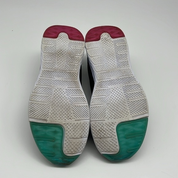 US Polo Association NW8110 Morale -M Black Sneaker Pink Turquoise Accents size 6 - Picture 6 of 11